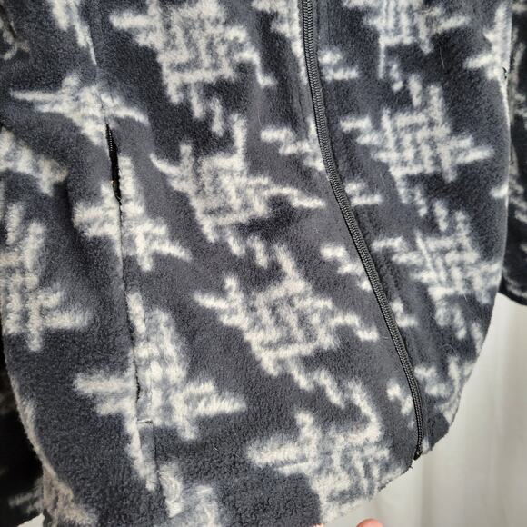 Columbia Women's Gray Hash Pattern Full Zip Fleece, L - Picture 4 of 12